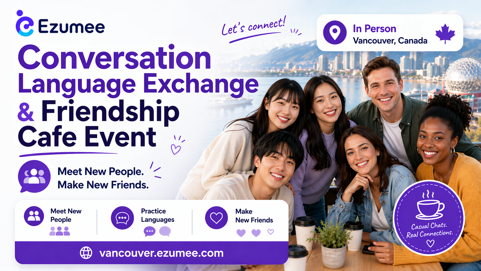 Conversation Language Exchange  Friends Cafe Event