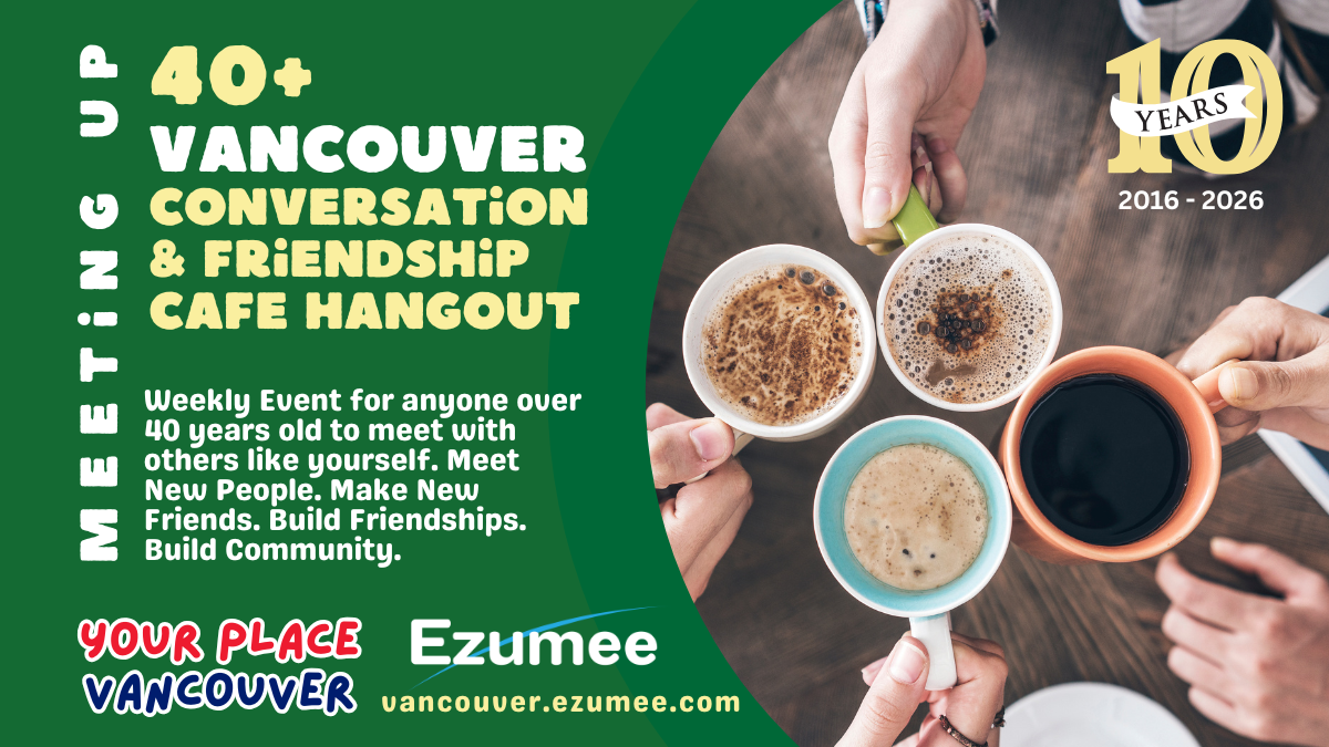 40+ Conversation & Friendship Cafe Event