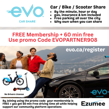 Car Bike Scooter Share BC Canada