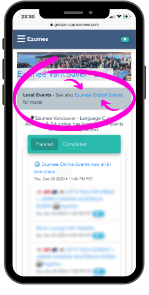 Ezumee Event Access Info
