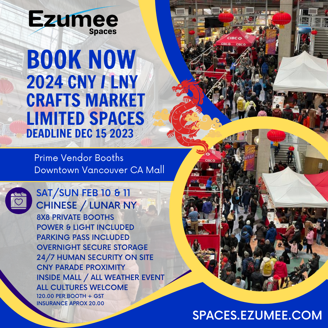 Vendor Booths CNY / LNY Vancouver CA