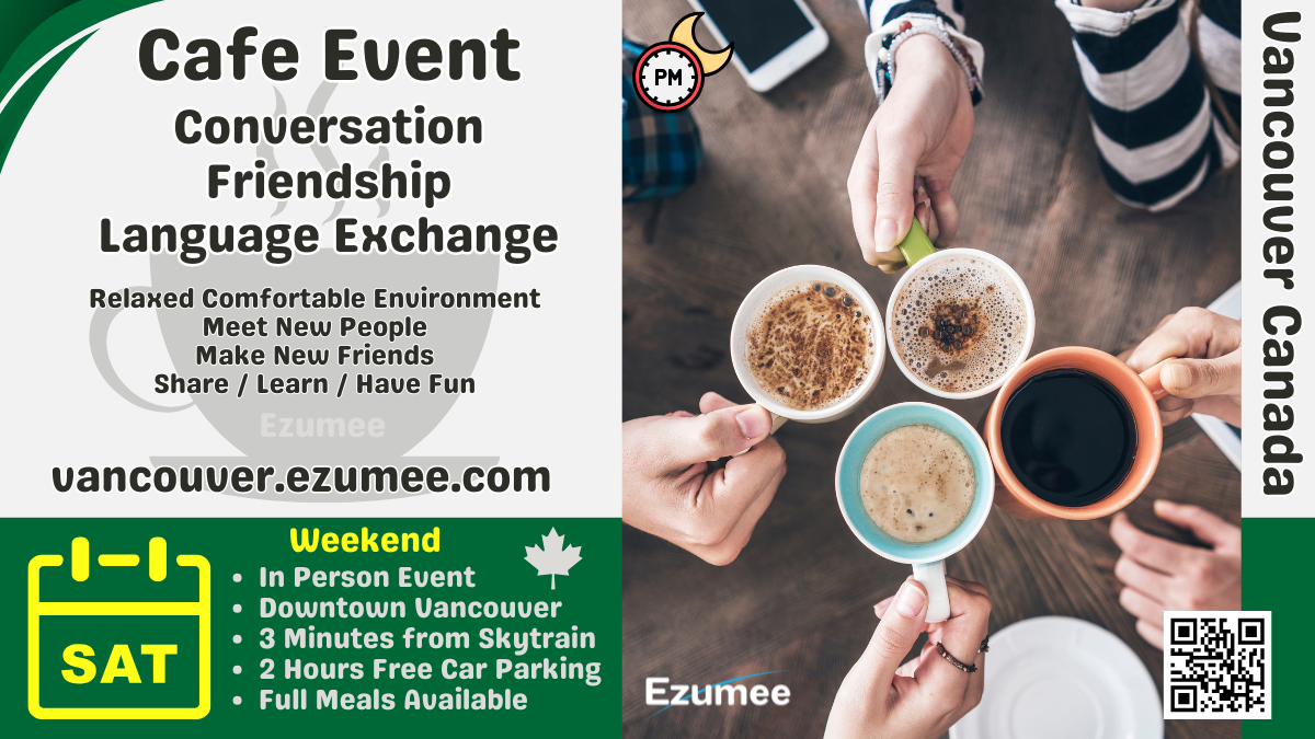 Saturday Conversation Cafe / Vancouver