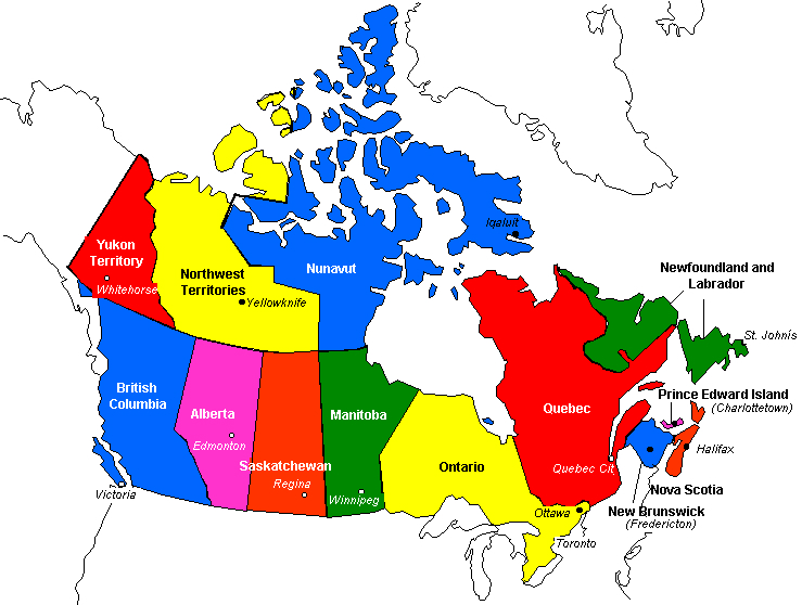 Map Canada