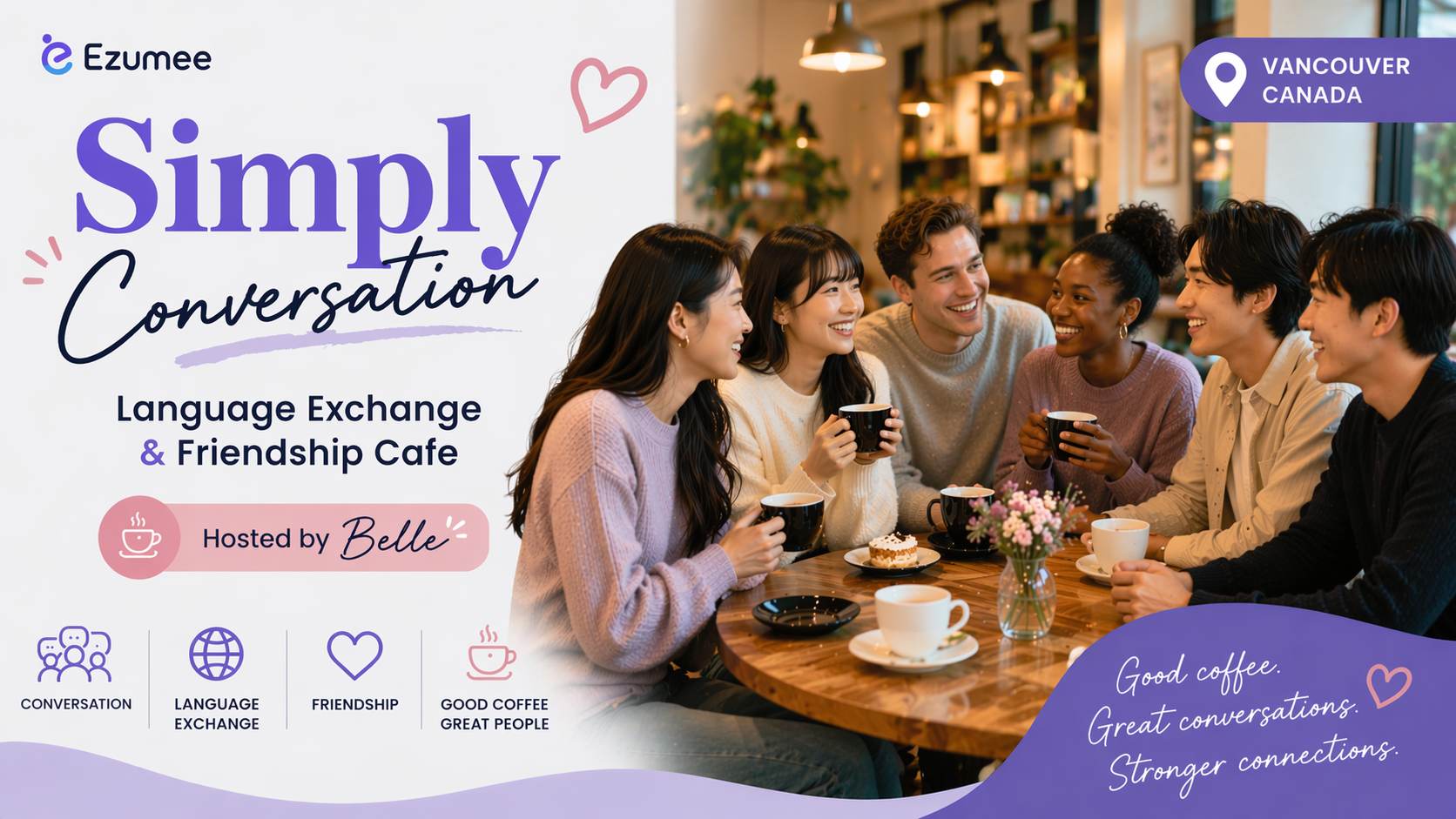 Conversation Language Exchange & Friendship Cafe