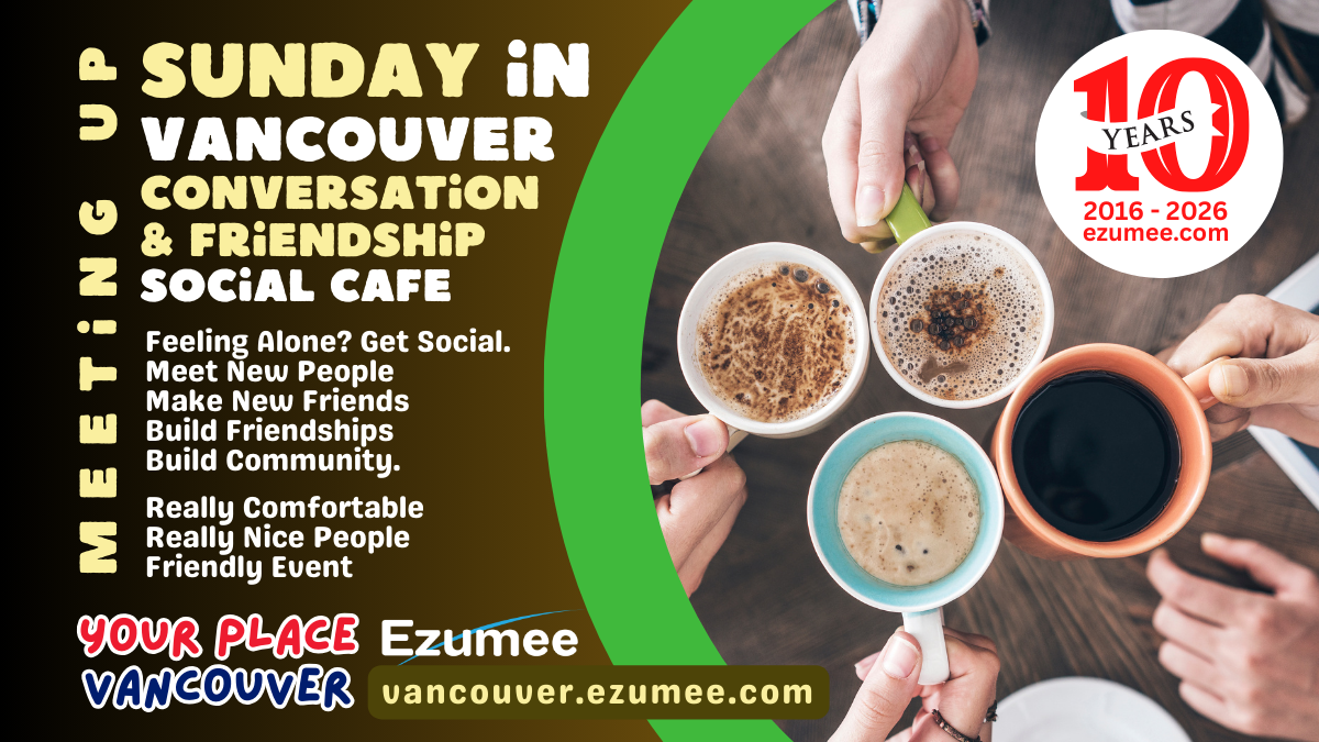 Conversation & Friends Social Cafe / Sunday